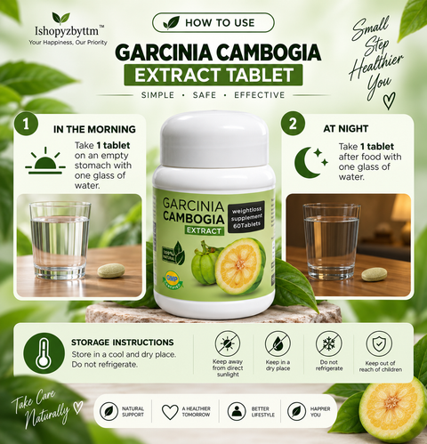 Garcinia Cambogia Extract Tablets – Natural Food Supplement | 60 Tablets