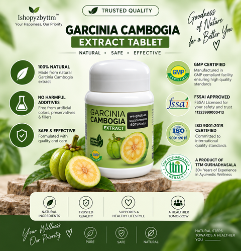 Garcinia Cambogia Extract Tablets – Natural Food Supplement | 60 Tablets