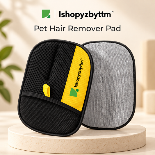 Ishopyzbyttm™ Multi-Purpose Pet Hair Removal Glove (Pad) – One Glove for Clothes, Sofa, Car & More